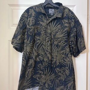 black and Olive Tropical Shirt
